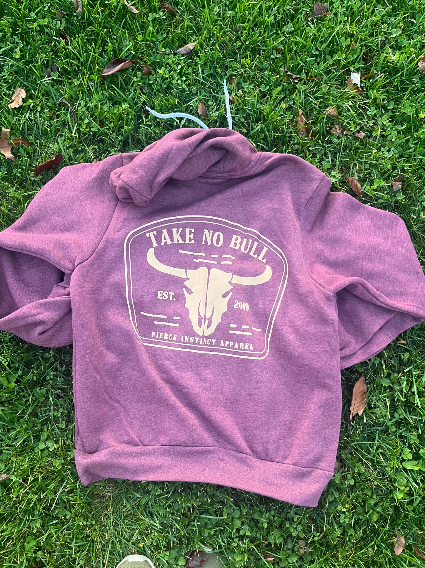 Take No Bull Maroon Hoodie