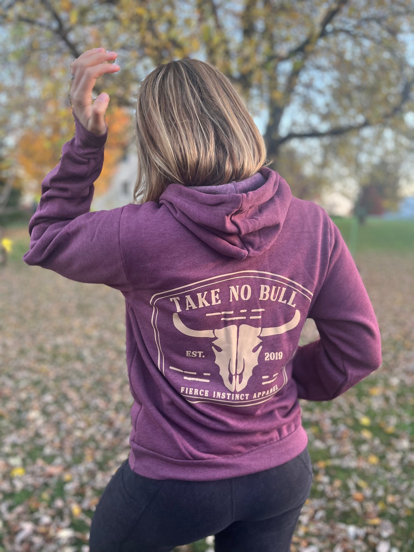 Take No Bull Maroon Hoodie
