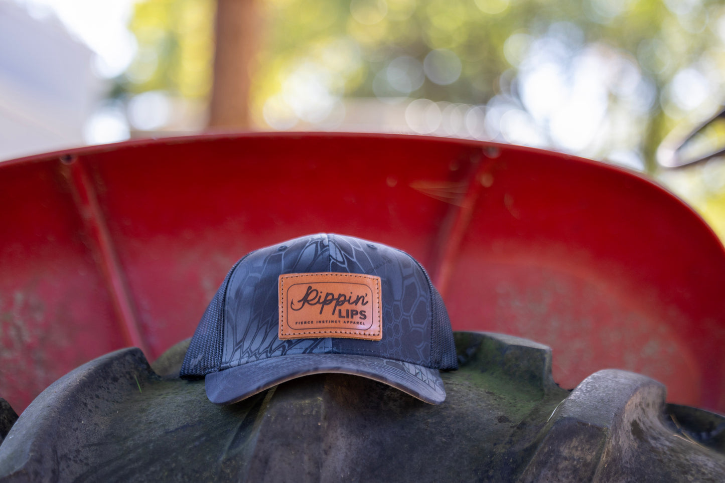 Rippin’ Lips - Kryptek Black Camo SnapBack