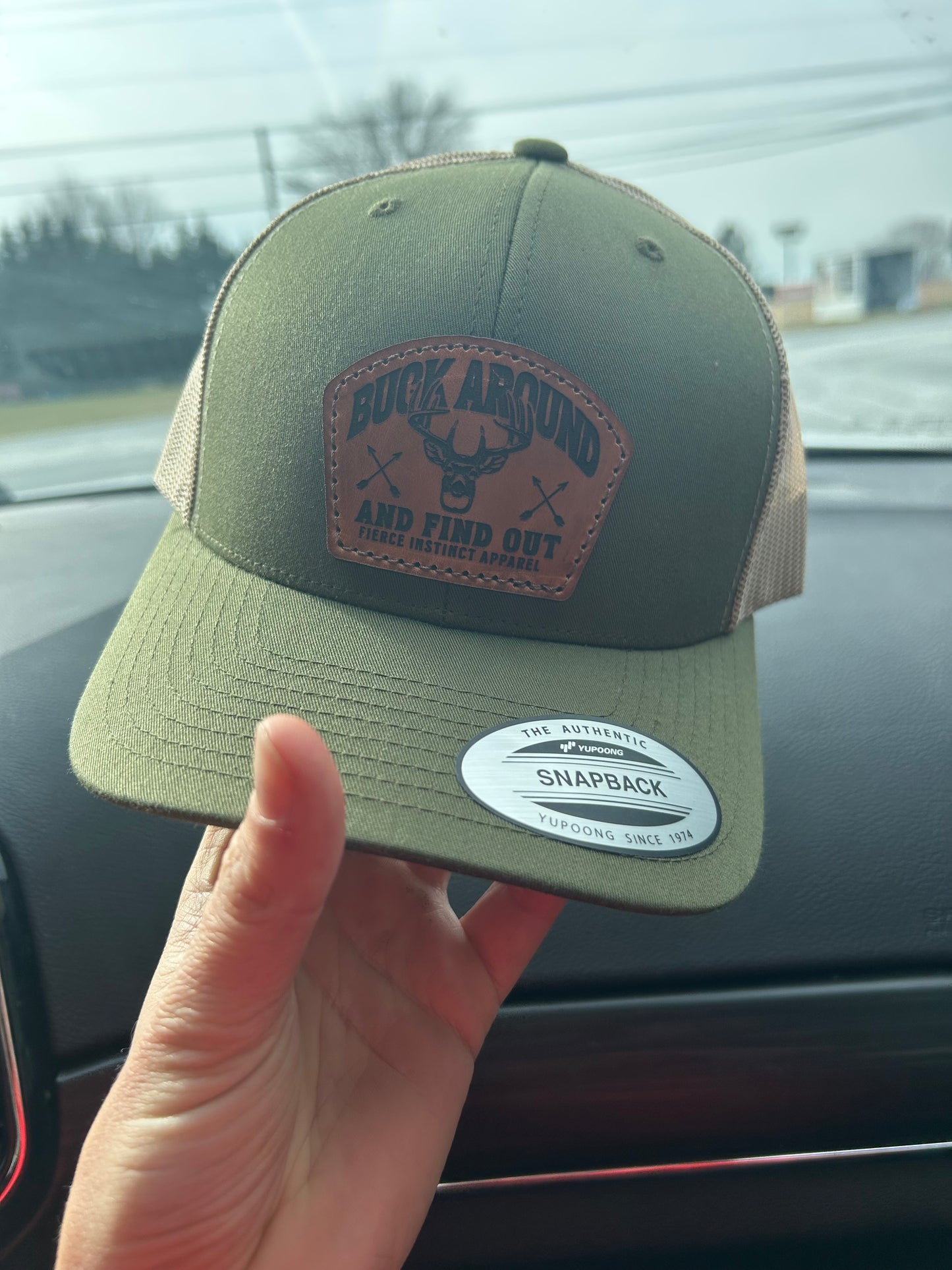 Buck Around SnapBack - Olive/Khaki