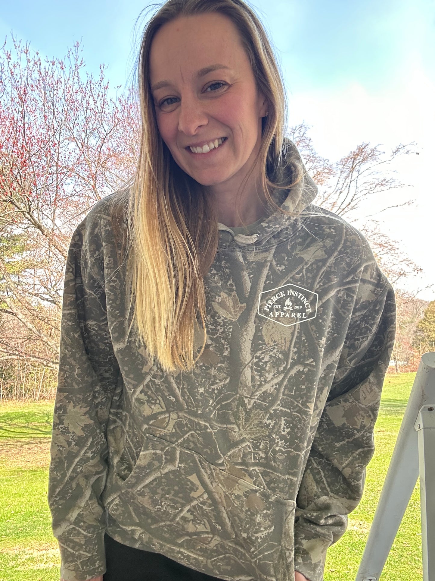Muted Camo Hoodie - Logo