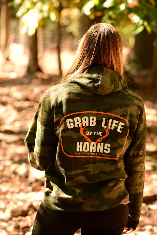 Grab Life By the Horns Hoodie / Camouflage