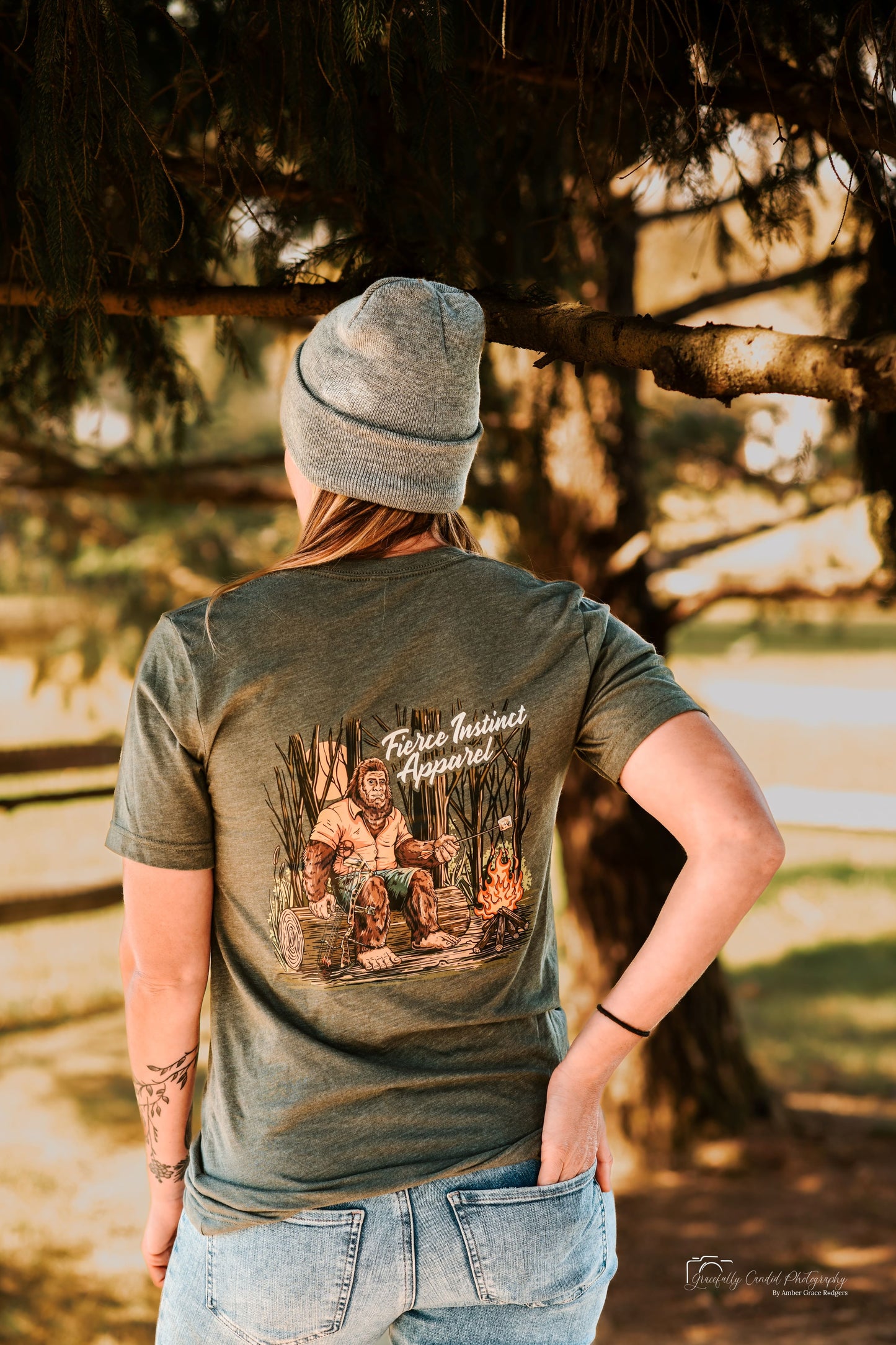 Bigfoot Bonfire Tee