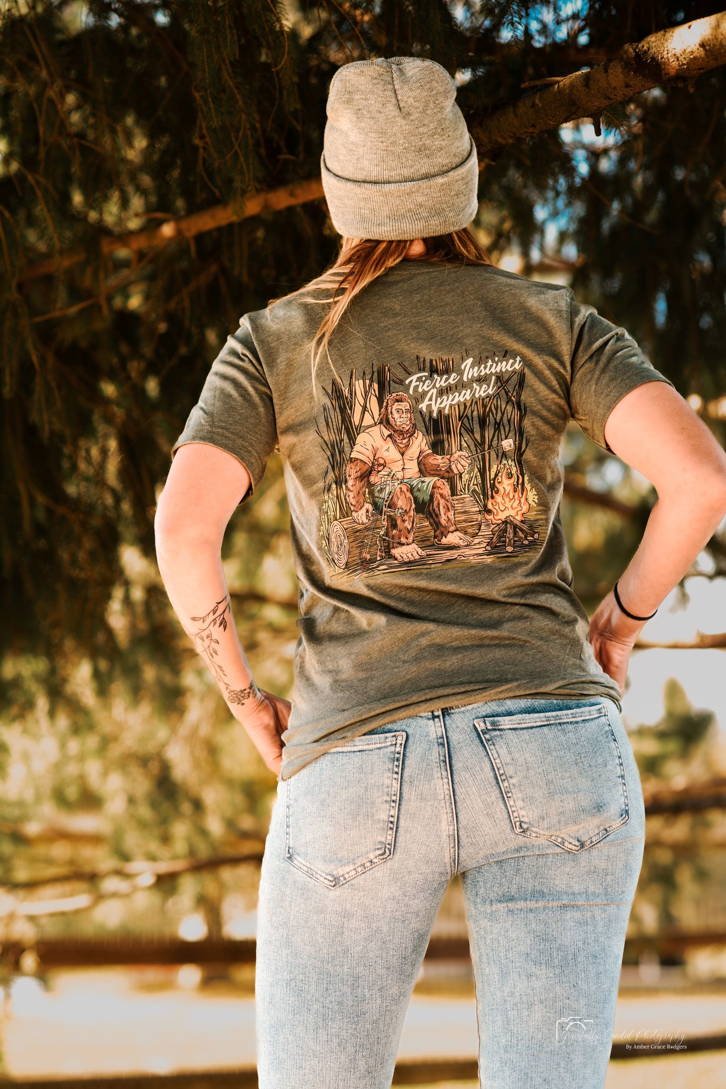 Bigfoot Bonfire Tee