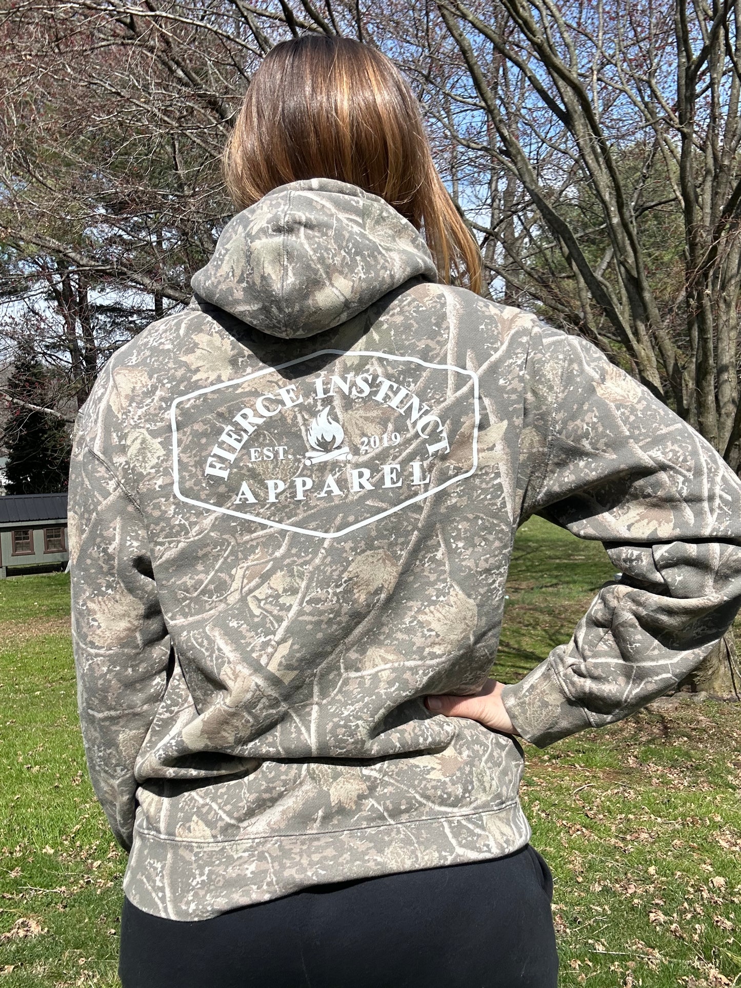 Muted Camo Hoodie - Logo