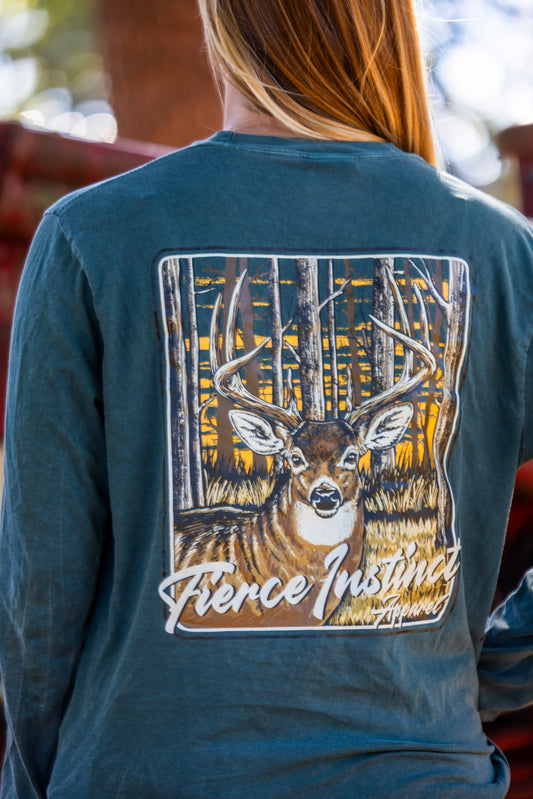 Deer in the Woods Long Sleeve