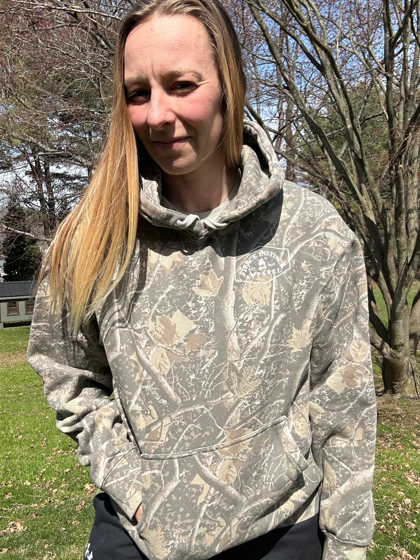 Muted Camo Hoodie - Logo