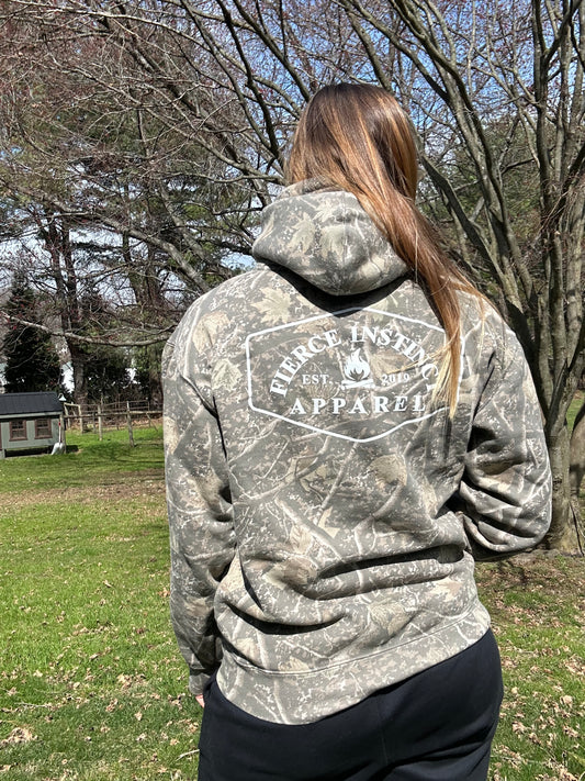 Muted Camo Hoodie - Logo