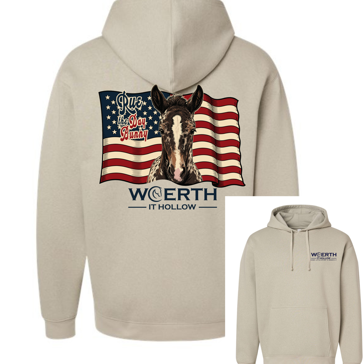 Rue The Day Bunny - Woerth It Hollow Hoodie