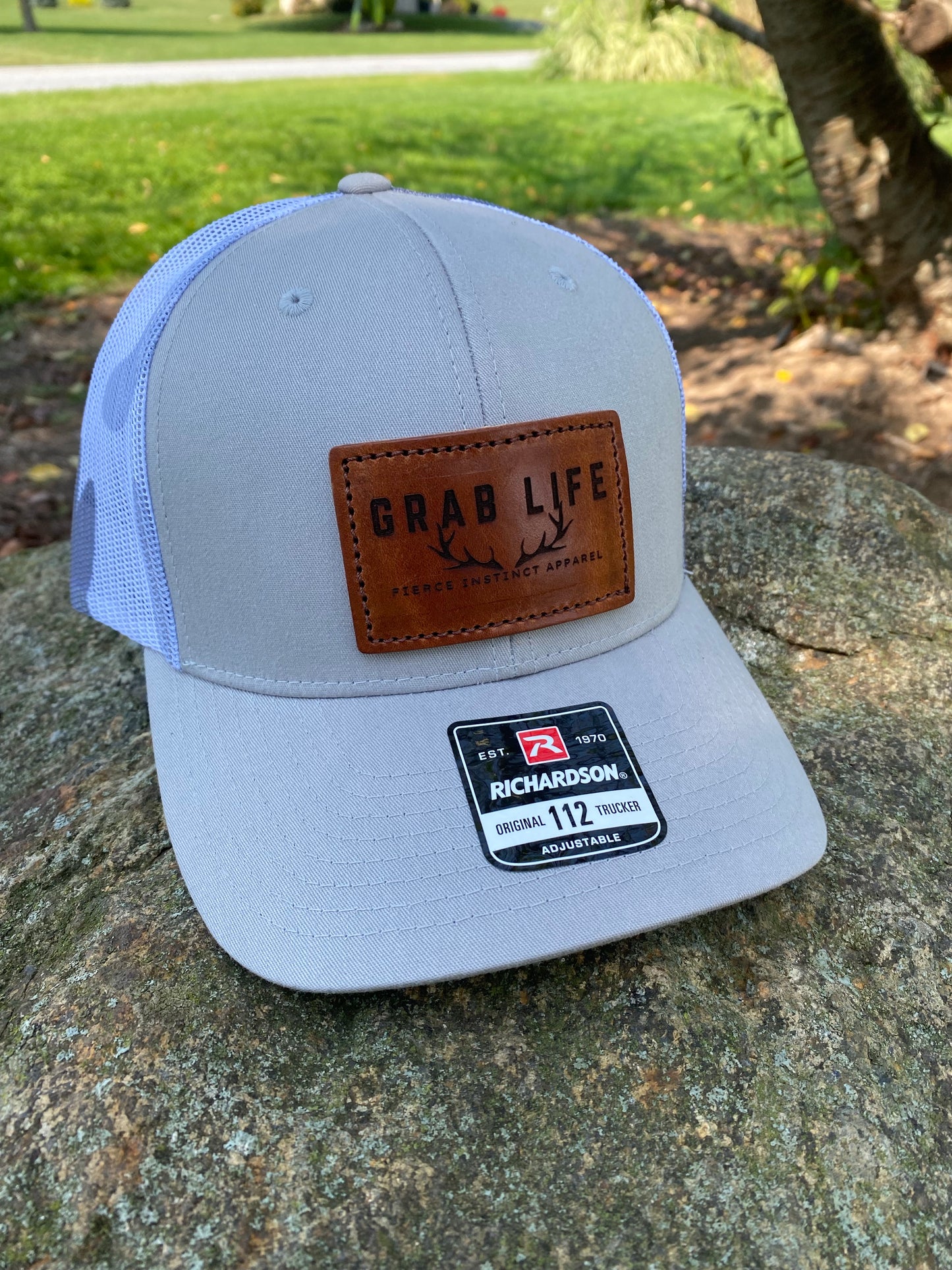 Grab Life - Grey/Camo Trucker Hat